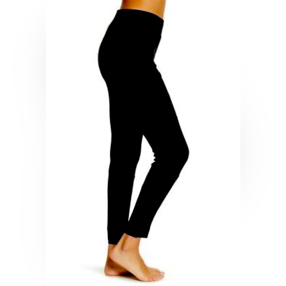 NWT Faux Black Suede Leggings
